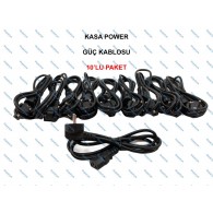 Kasa Power Güç Kablosu 3 X 0,75 Mm 1.5 Metre 10 Adet