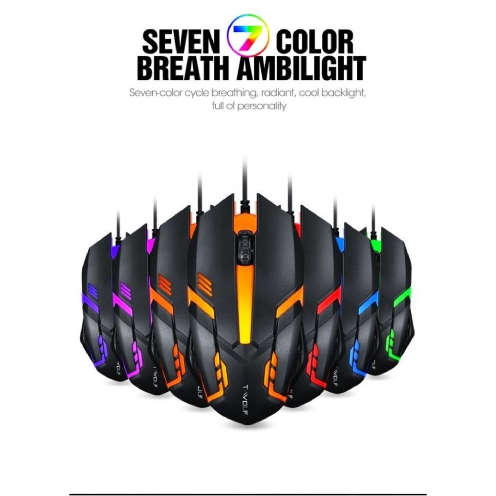 T-Wolf V1 Rgb Kablolu Mouse