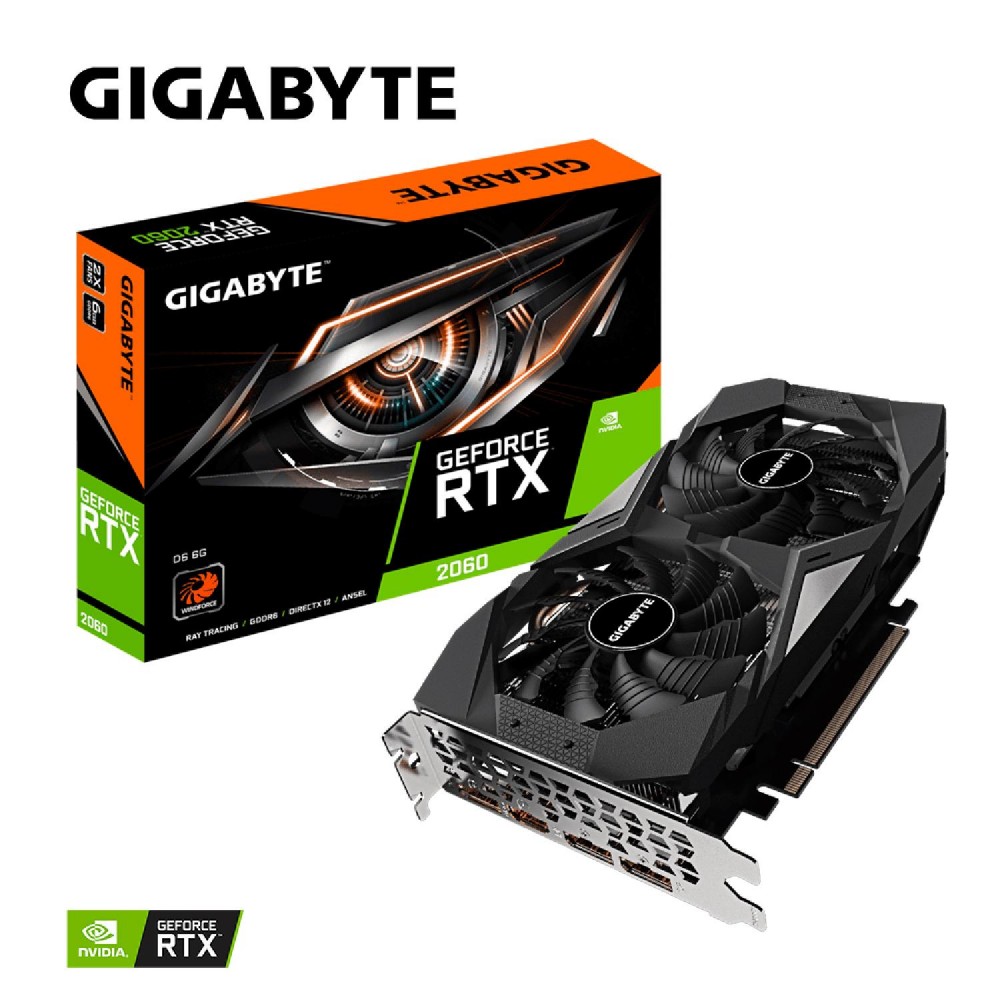 Gigabyte Geforce Rtx 2060 6Gb Gddr6 192-Bit Ekran Kartı