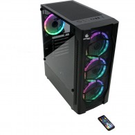 Performax Inferno Tempered Cam Rgb 650W 80+Bronze Midi Tower Bilgisayar Kasası Siyah