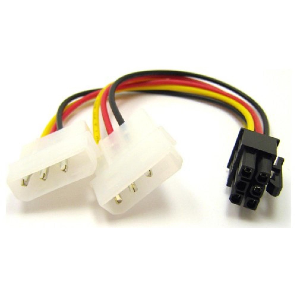 2Xmolex 4Pin -6Pin Pcı-E Dönüştürücü Güç Kablosu