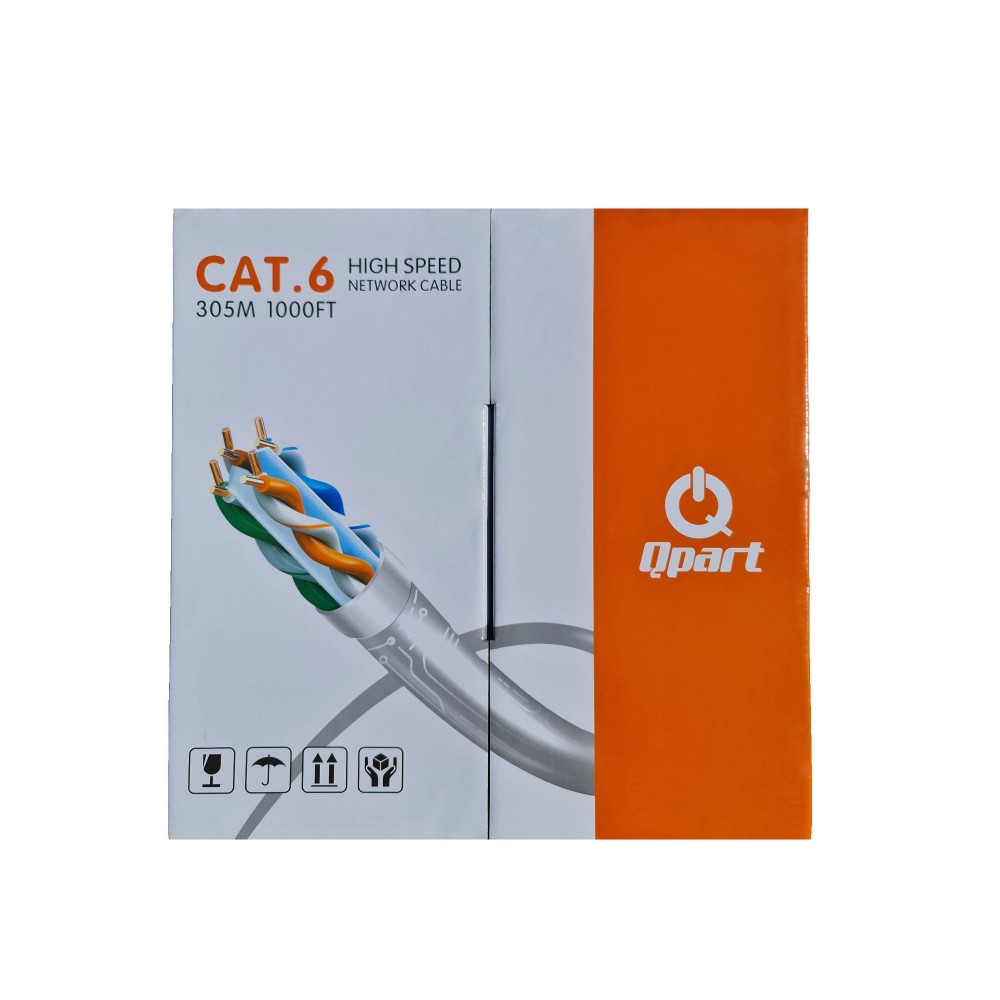 Qpart Cat6 Upt Hıgh Speed Network Cable 305M Network Kablosu