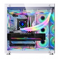 Wjcoolman Robın2 Uzaktan Kumandalı Rgb 7 Fanlı Gaming Akvaryum Beyaz Kasa