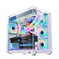 Wjcoolman Robın2 Uzaktan Kumandalı Rgb 7 Fanlı Gaming Akvaryum Beyaz Kasa