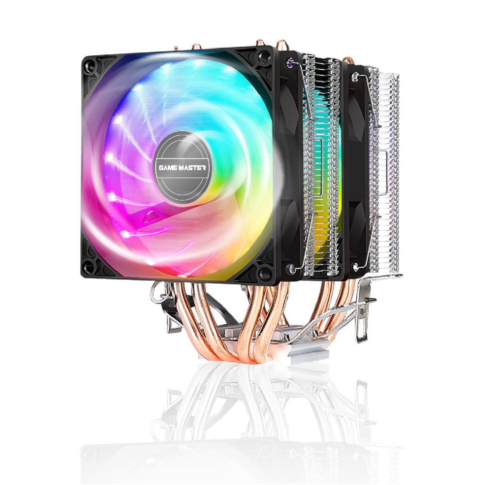 Game Master Gm-420 2 Fanlı 4 Bakır Borulu Rgb Kule Tipi Siyah Cpu Fan