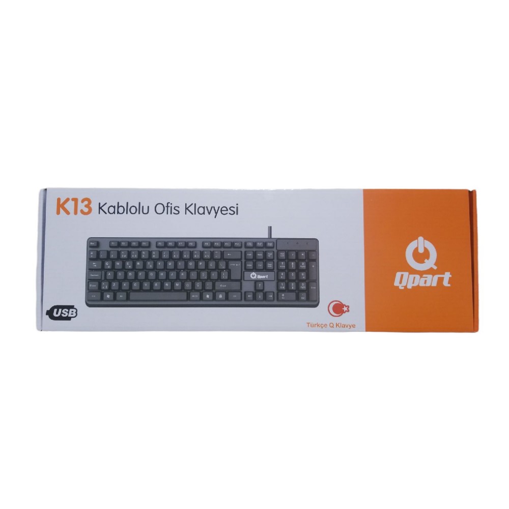 Qpart K13 Usb Ofis Klavyesi Q Tr Kablolu