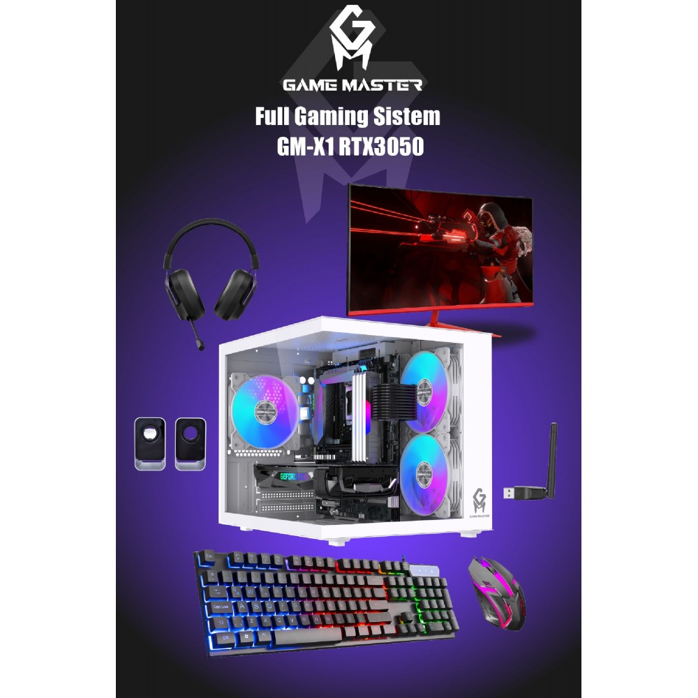 Game Master GM-X1 Hazır Full Gaming PC Set İntel i5-11400F 16GB Ram ...