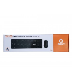 Qpart W100 Wireless Klavye Mouse Set