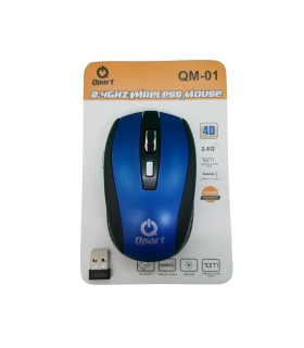 Qpart Qm-01M Wireless Mavi Kablosuz Mouse